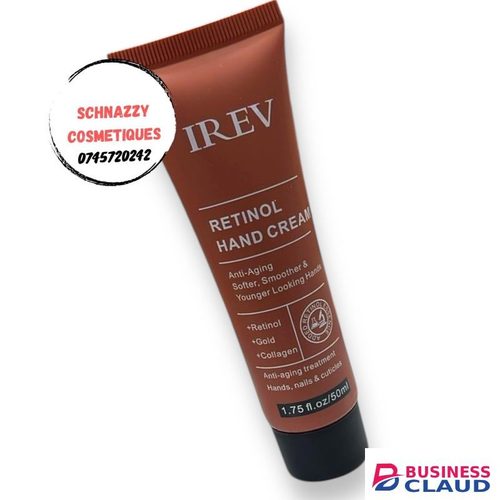 IREV Retinol Hand Cream Vitamin A Collagen Antiaging Hand Cream Softens Smoothes Protects Hands Nails Cuticles - For Younger Looking Hands Vitamin A Minimises Age Effect On Skin
