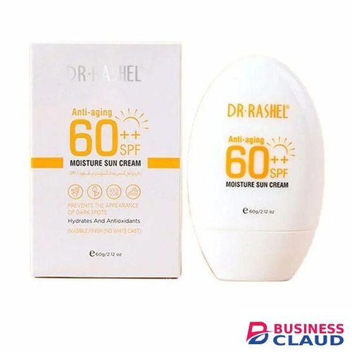 Dr. Rashel Anti-Aging 60++ SPF Moisture Sun Cream, All Skin Types - 60g