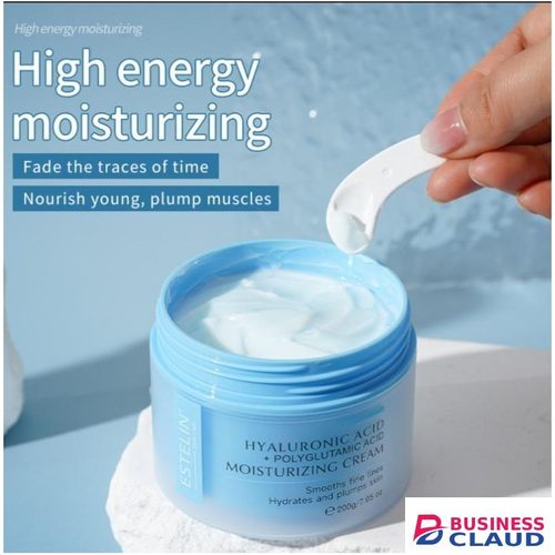 ESTELIN Hyaluronic acid & polyglutamic Acid moisturising cream, Deep hydration smooths fine lines,softens skin texture plumps skin for a youthful look boosts elasticity and supplements, instant hydration effect for refreshed glowing skin