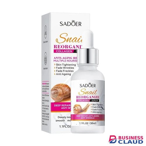 SADOER Snail Collagen Face Serum Skin Firming, Anti Wrinkles, Deep Moisturizing Collagen Serum