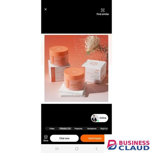 ESTELIN Turmeric + Vitamin C Brightening Cream Fades dark spots Slows down aging signs Deep hydration Enhances natural glow