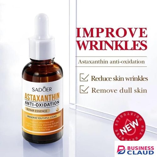 SADOER Quality Astaxanthin Anti-Oxidation Deep Hydrating Face Serum-Brighten Skin Tone&Lighten Acne Marks Repair Eassense Anti Aging Removes Wrinkles