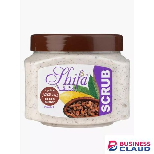 Shifa Cream Scrub with Cocoa Butter Extract – Deep Exfoliating & Moisturizing Body Scrub 300ml
