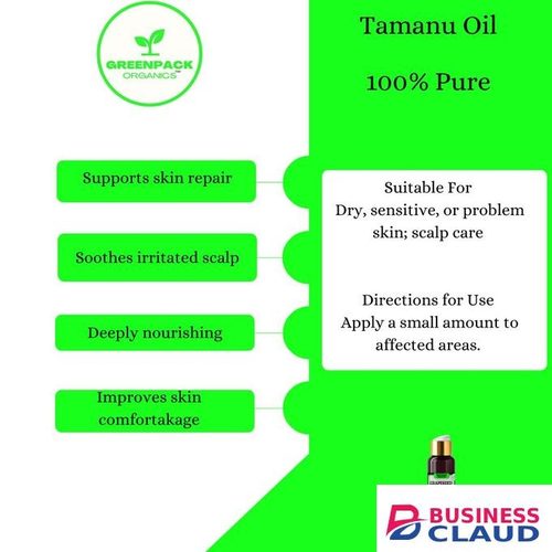 Greenpack Organics Tamanu Oil - Deep Nourishing Hair & Skin Oil