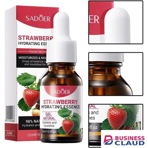 SADOER 2 Pieces Strawberry Ageless Serum, Advanced Collagen Boost Anti Aging Serum, Deep Anti Wrinkle Anti Aging Skin Care Serum