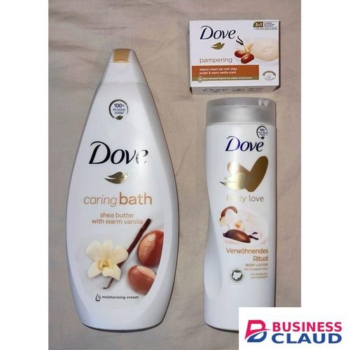 Dove Pampering Shower Gel +Intense Nourishment Body Lotion + Beauty Bar Soap – Deep Moisturizing & Soft Skin Care Set
