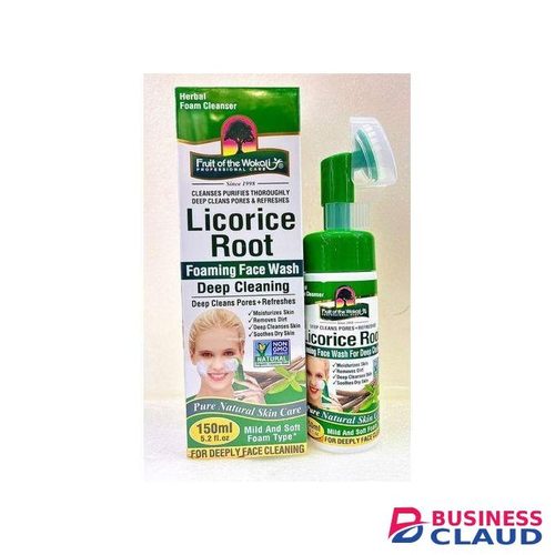 Fruit Of The Wokali Licorice Root Herbal Foaming Face Wash Deep Cleaning - 150ml