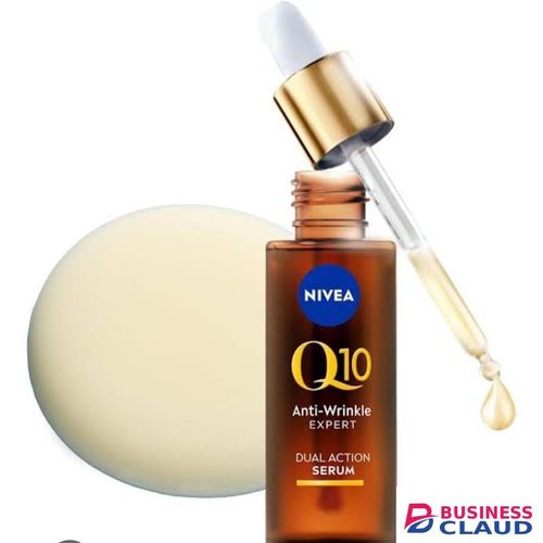 Nivea Q10 serum- Reduces deep wrinkles Fights new fine lines Firms and smooths skin Boosts skin’s Q10 for youthful radiance