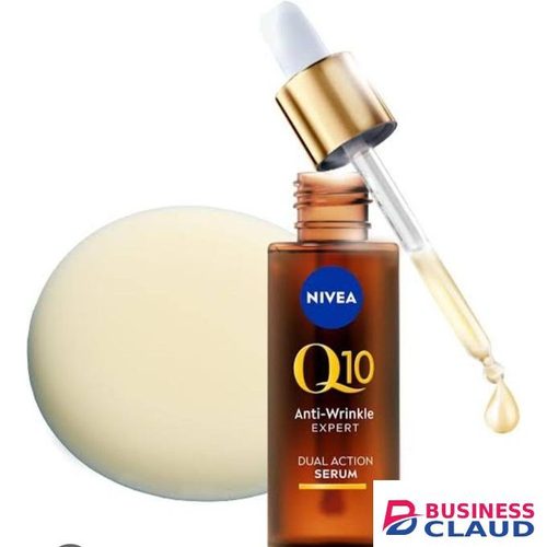 Nivea Q10 serum- Reduces deep wrinkles Fights new fine lines Firms and smooths skin Boosts skin’s Q10 for youthful radiance
