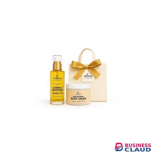 Velora Glowing Body Oil with Calendula Petals + Brightening Body Cream Combo â€“ Deep Hydration, Soft Skin, Even Glow, Long-Lasting Moisture, Luxury Skincare Set