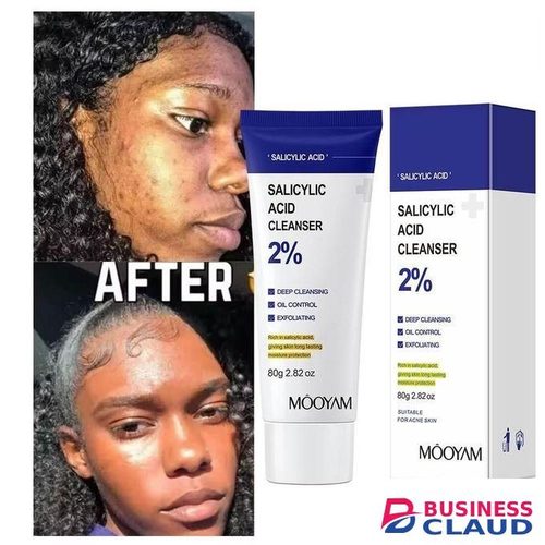 MOOYAM Facial Cleanser Acne Oil Control Salicylic Acid Face Wash Foam Face Cleanser Moisturizing Facial Deep Cleansing