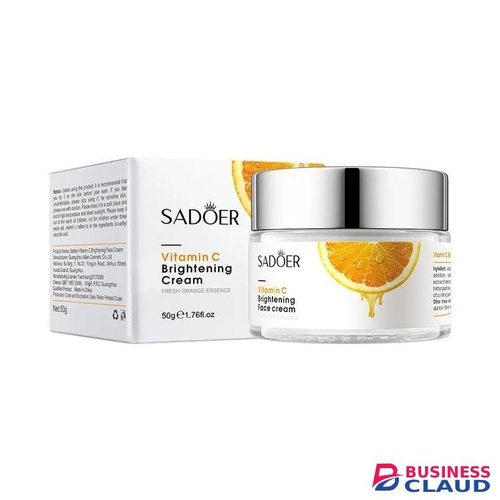 SADOER 4 in 1, Vitamin C Cream + Vitamin C Serum + Face Cleanser + Vitamin C Lip Lip Balm