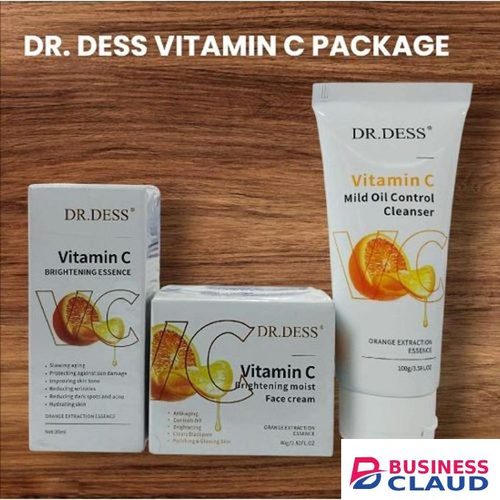 Dr. Dess Vitamin C package: Face Serum30ml, Face Cream 50ml & Face Cleanser 100ml Variation