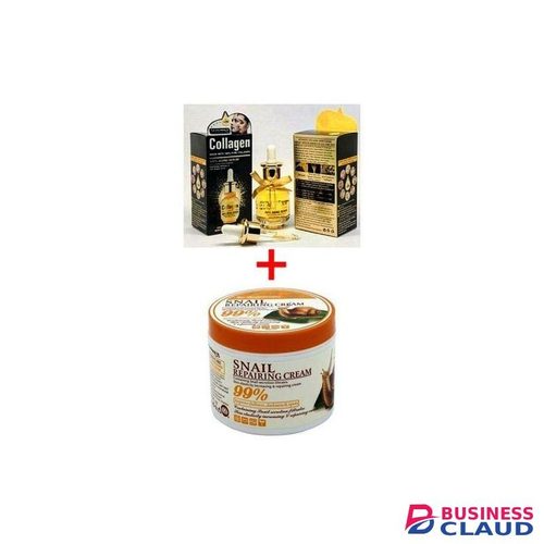Fruit Of The Wokali 100% Pure Collagen Anti-ageing Serum + Snail Repairing Cream