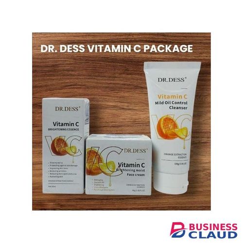 Dr Vitamin C package: Face Serum30ml, Face Cream 50ml & Face Cleanser