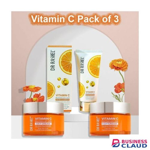 Dr. Rashel Vitamin C Pack Of 3 - Cleanser, Day & Night Cream
