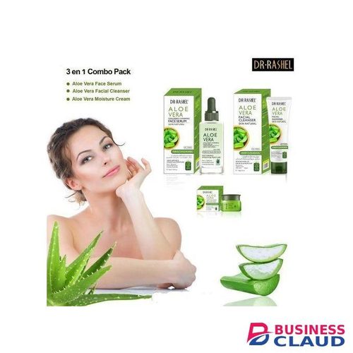 Dr. Rashel Aloe Vera Facial Cleanser, Face Serum & Cream