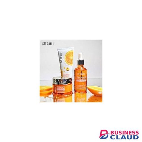 Dr. Rashel Anti-aging Vitamin C 3 IN 1 SET Face Cleanser, Serum + Cream