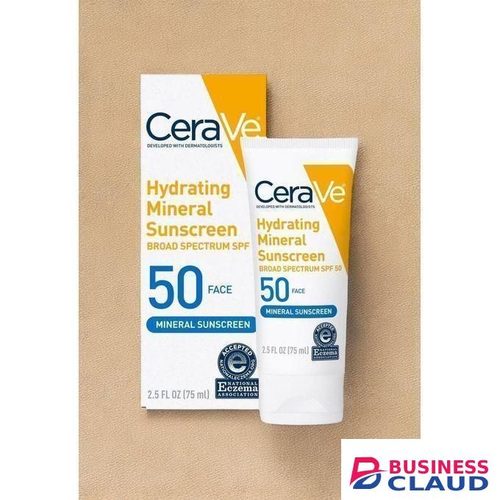 Hydrating Sunscreen SPF50 Face Lotion – 75ml (Moisturizing Daily Protection)