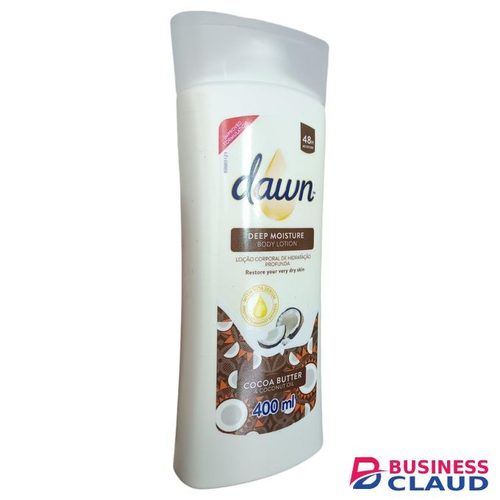 Dawn DEEP MOISTURE BODY LOTION Cocoa Butter Coconut Oil RESTORE YOUR VERY DRY SKIN jm