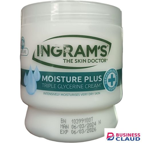 Ingram's MOISTURE PLUS Triple Glycerin Cream Intensive Moisturizing Cream For VERY DRY SKIN