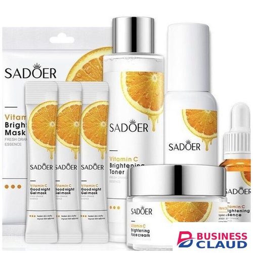 SADOER Vitamin C Brightening Cleanser Clears Pores Fights Acne Oil Control Face Foaming Wash