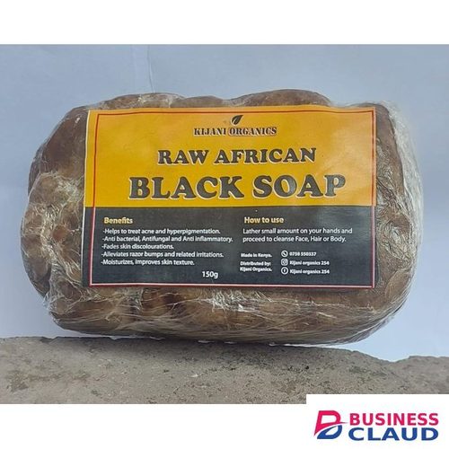 Kijani Organics Raw African Black Soap Bar0 - Acne Treatment, Aids Against Eczema & Psoriasis, Dry Skin, Scars and Dark Spots. Great For Pimples, Blackhead, Face, Hair & Body Wash