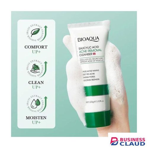 BIOAQUA Bioaua Salicylic Acid Acne Remove Anti Acne Cream Oil Control Shrink Pores Cleanser Cream