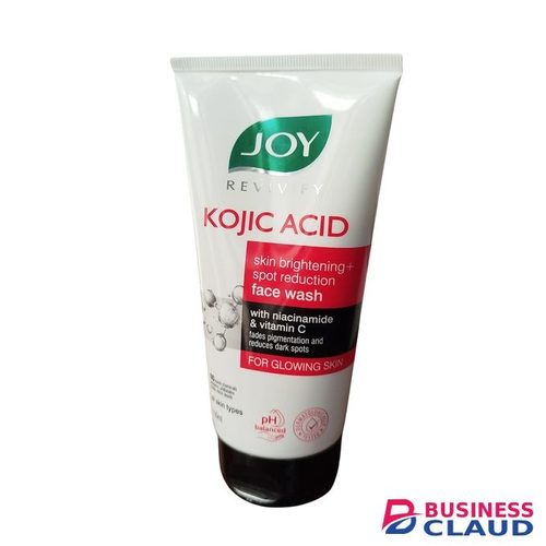 JOY REVIVIFY Kojic Acid Skin Brightening & Spot Reduction Face Wash With Niacinamide. Cleanses, Brightens, Glows, Fade Dark Spots, Pigmentations, Acne Marks, Evens The Skin Tone, Remove Impurities & Dirt