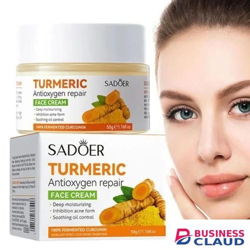 Anti-aging Tumeric Cream Moisturizing Smoothening Anti Acnes Fade Dark Marks Anti-oxidation & Repairing Tumeric Face Cream