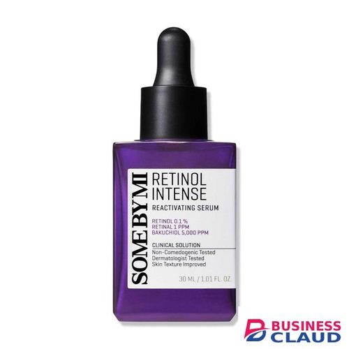 Some By Mi Retinol Intense reactivating Face Serum with Bakuchiol. Moisturizes, Removes Acne Marks, Wrinkles, Fine Lines, Pigmentations. Prevent skin aging, Improve Elasticity, Soothes & Renews