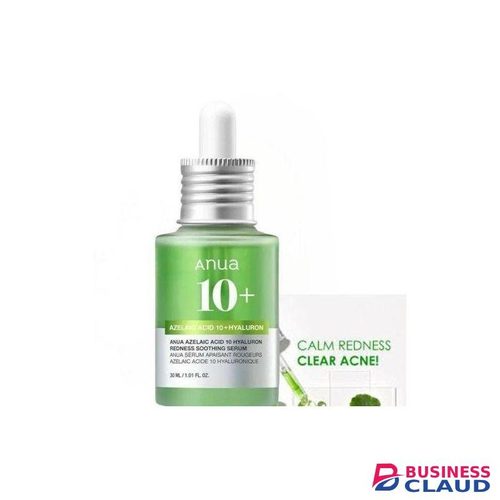 Anua Azelaic Acid 10 + Hyaluron Serum. Hydrates, Treats & Calms Acne, Rosacea, Soothes Redness & Irritations, Fades Acne Marks, Hyperpigmentations, Spots, Smooths, Soften, Evens Skin Tone & Glows