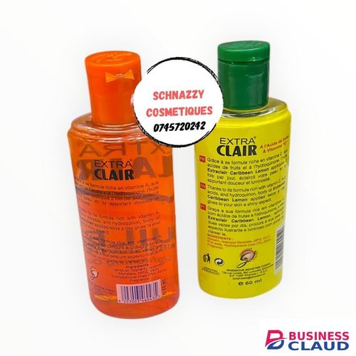 Ghandour Extra Clair Oil (LEMON) Clarifiant Intense Lightens 60ml Clear Unified Complexion Soft Radiant Skin for a High Yellow Toned Complexion