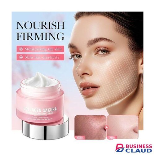 SADOER Sakura Collagen Elastic Moisturizing Cream For, anti-wrinkle Cream, anti-aging facial Cream, moisturizing Cream, Sakura Cream, relieves skin tone, rejuvenates skin balance