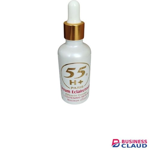 55H+ Lightening Serum Paris Serum Eclaissante. Lightens, Glows, Moisturizes, Remove Dark Spots, Dark Knuckles, Hyperpigmentation, Marks, Scars, Blemishes, Imperfections, Evens & Smooths