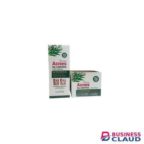 Tea Tree ACNES Oil Control Face SERUM + CREAM With Tea Extract. Removes PIMPLES, ACNE, Fades ACNE Marks, Soothes, Repairs, Moisturizes