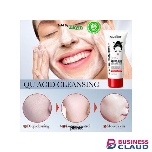 Original SADOER original Kojic acid oil control cleanser, kojic acid cleanser, kojic acid face wash, korean brightening cleanser, dark spot face wash, deep cleansing facial wash, kojic acid products Kenya, Products in 2-weeks-50ml