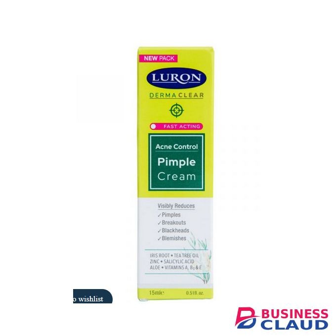 Luron Derma Clear Acne Control Fast acting Pimple Cream with Salicylic Acid, Tea trea and Aloe