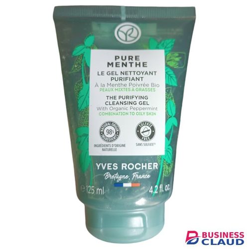 Yves Rocher THE PURIFYING CLEANSING GEL With Organic Peppermint COMBINATION TO OILY SKIN nk
