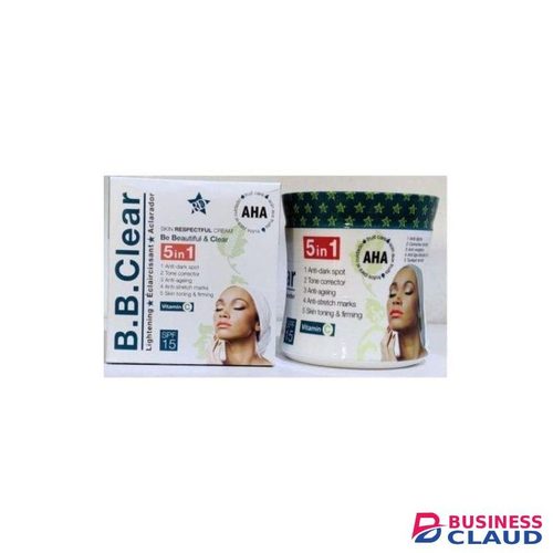 BB Clear Clear AHA 5 In 1 Lightening Cream with vitamin C for Clear Skin