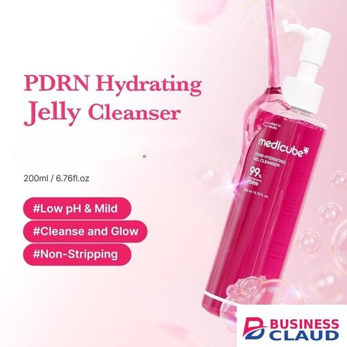 Medicube 99% PDRN Hydrating Gel Cleanser. Purifies, Cleanses, Control Sebum, Moisturizes, Brightens, Even the skin tone, Softens & Smooths