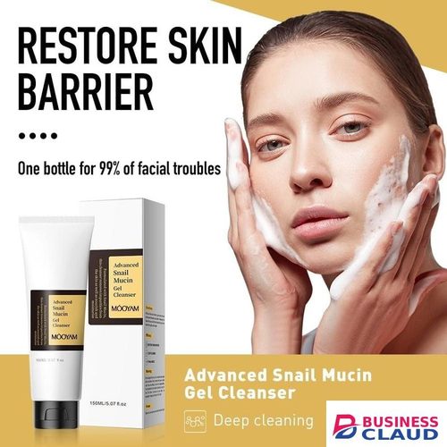 MOOYAM Face Cleanser Advanced Snail Mucin Face Wash Hydrating Smoothing Oil Control Anti-acne Facial Cleanser Advanced Snail Mucin Gel Cleanser