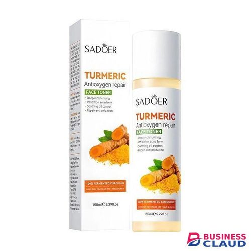SADOER 2 In 1, Deep Moisturization Turmeric Cleanser + Tumeric Toner, Combined Tumeric Cleanser And Turmeric Face Toner For Revitalized Skin, Deep Hydration Like Vitamin C, Skin Soothing, Eliminate Dark Marks