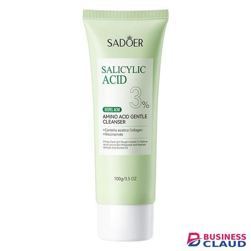 SADOER Face Cleanser, With 3% Salicylic Acid, Niacinamide & Centella Asiatica Collagen Acne Remover Facial Cleanser controls oils, Eliminates Acne, Removes Dirt Like Vitamin C, Smootrhens, Hydrate