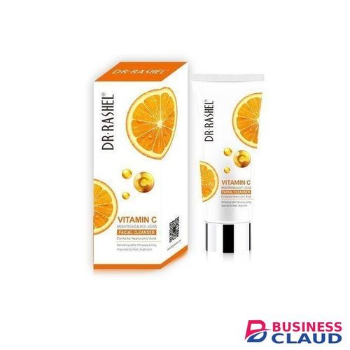 Dr. Rashel Vitamin C Facial Cleanser Hyaluroni Acid Deep Cleansing Face Wash Brighten Hydrate Nourish Skin Anti Wrinkle Anti Aging 80 ml