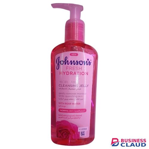 Johnson's Fresh Hydration Micellar Cleansing Jelly With ROSE WATER Removes Makeup While Quenching Skin jm