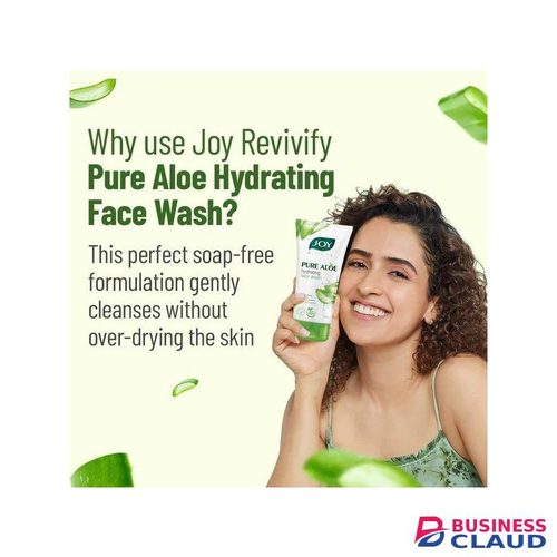 JOY REVIVIFY Pure Aloe Vera Hydrating Face Wash. Cleanses, Removes Acne, Pimples, Imperfections, Wrinkles, Dullness, Purifies, Moisturizes, Softens, Remove Dirt, Unclog Pores, and Controls Oil Secretion