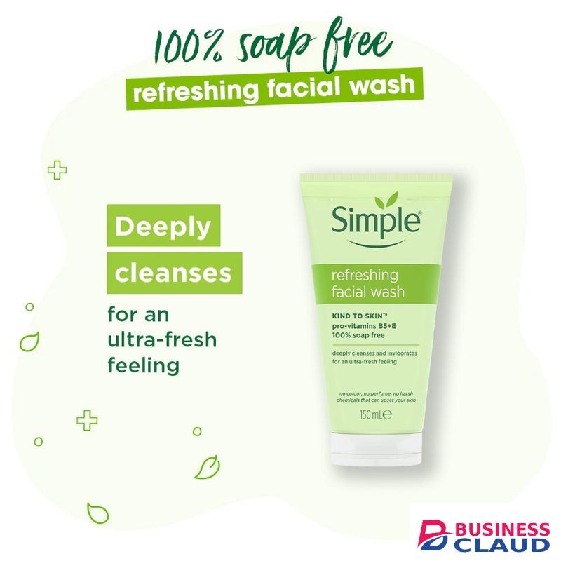 Simple Combo Pack, Refreshing Face Wash, Soothing Facial Toner and Hydrating Light Moisturiser