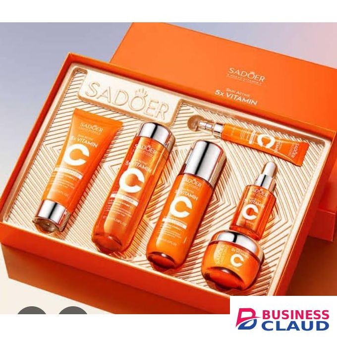 SADOER 6in1 5x Brightening Facial Set For Moisturizing, Brightening Anti-wrinkle Facial Set.