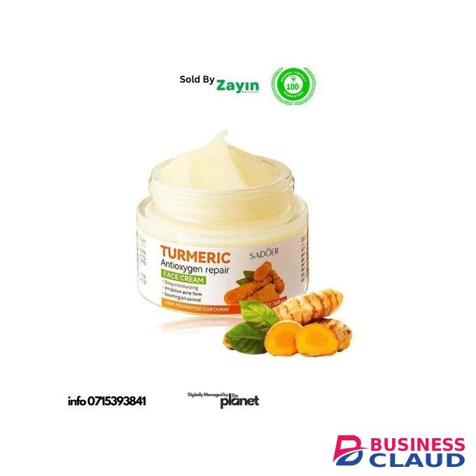 SADOER unisex skincare set, men and women face care, turmeric skincare for all skin